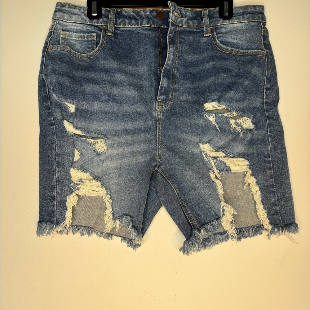 denim shorts